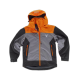 Chaqueta impermeable combinada WORKTEAM S8225 Ref.WTS8225-GRIS/NARANJA AV/NEGRO