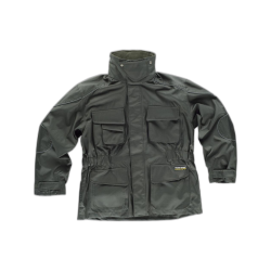 Parka desmontable con forro polar interior y vivos reflectantes