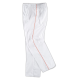 Pantalón cintura elástica y bragueta con vivos a contraste WORKTEAM B9350 Ref.WTB9350-BLANCO/NARANJA