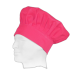 Gorro liso cocinero con velcro adaptable WORKTEAM M609 Ref.WTM609-ROSA FUCSIA