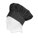 Gorro liso cocinero con velcro adaptable WORKTEAM M609 Ref.WTM609-NEGRO