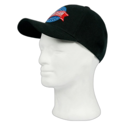 Gorra de sarga con logo tridimensional bordado