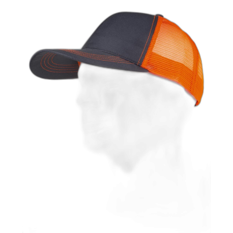 Gorra bicolor con rejilla y alta visibilidad WORKTEAM WFA908