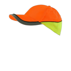 Gorra ajustable en alta visibilidad bicolor