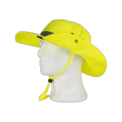 Sombrero safari de alta visibilidad con cinta reflectante
