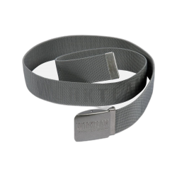 Cinturón elástico con logo en la hebilla y en el tejido