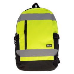 Mochila de alta visibilidad con cintas reflectantes y doble compartimento WORKTEAM WFA401