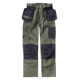 Pantalón sin elástico WORKTEAM B1419 Ref.WTB1419-VERDE KAKI/NEGRO