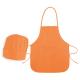 Set delantal y gorro infant Ref.CFT077-NARANJA 