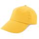 Gorra 100% de algodón con velcro Ref.CFT100-AMARILLO 