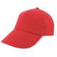 Gorra 100% de algodón con velcro Ref.CFT100-ROJO 