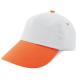 Gorra 100% de algodón bicolor velcro Ref.CFT103-NARANJA 