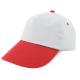 Gorra 100% de algodón bicolor velcro Ref.CFT103-ROJO 