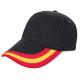 Gorra España 5 paneles Ref.CFT1303-NEGRO 