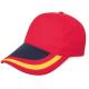 Gorra España 5 paneles Ref.CFT1303-ROJO 