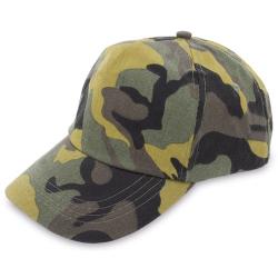 Gorra con visera militar camuflaje