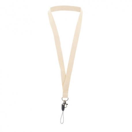 Lanyard algodon 100% crudo