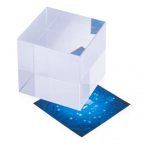 Pisapapeles cubo cristal Cudor