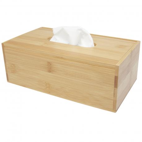 Soporte para caja de pañuelos de bambú Inan