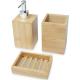 Set de baño de bambú de 3 piezas Hedon Ref.PF126195-NATURAL 