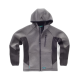 Sudadera combinada con capucha y cierre de cremallera WORKTEAM WF2605 Ref.WTWF2605-GRIS/NEGRO