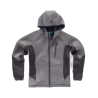 Sudadera combinada con capucha y cierre de cremallera WORKTEAM WF2605