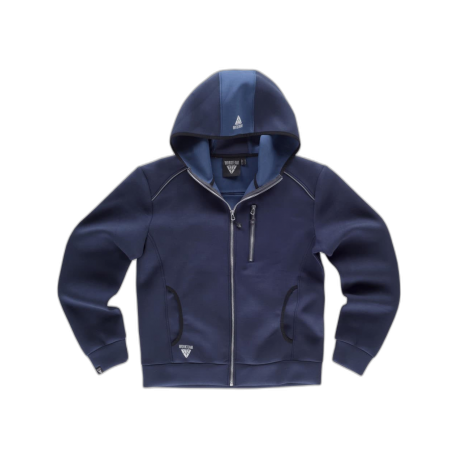 Sudadera combinada con capucha y coderas WORKTEAM S9485