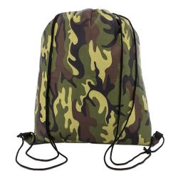 Bolsa mochila poliester camuflaje