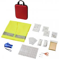 Kit de primeros auxilios de 47 piezas y chaleco reflectante de seguridad Handies