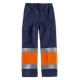 Pantalón combinado con alta visibilidad y cintas reflectantes WORKTEAM C4028 Ref.WTC4028-MARINO/NARANJA AV