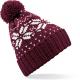 Gorro snowstar® jacquard Ref.TTB456-BORGOÑA/BLANCO 