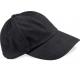 Gorra de perfil bajo de algodón grueso peinado - 6 paneles Ref.TTB57-NEGRO 