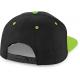 Gorra snapback contrastada - 5 paneles Ref.TTB610C-NEGRO/VERDE LIMA 