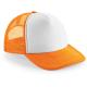 Gorra americana vintage 100% poliéster Ref.TTB645-NARANJA/BLANCO 