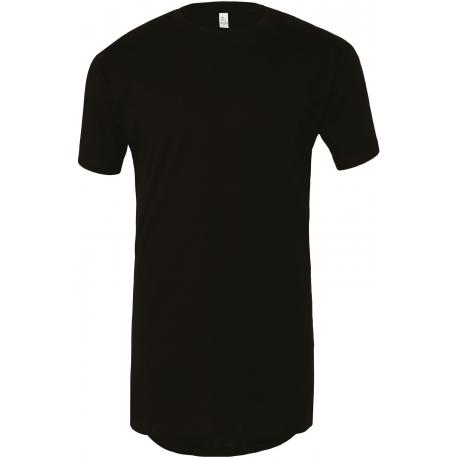 Camiseta de algodón de corte largo para hombre