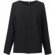 Blusa roma de crêpe de china Ref.TTBT2279-NEGRO