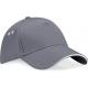 Gorra ultimate - 5 paneles con sándwich contrastado Ref.TTB15C-GRAPHITE GREY/OYSTER GREY 