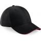 Gorra athleisure - 6 paneles Ref.TTB20-ROJO NEGRO/CLASICO 