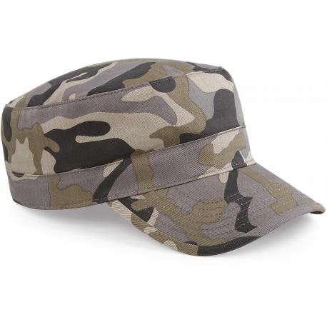 Gorra cubana camuflaje con cierre de tira ajustable