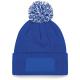 Gorro parche snowstar® con pompón  Ref.TTB443-BRIGHT ROYAL/OFF WHITE 