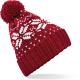 Gorro snowstar® jacquard Ref.TTB456-ROJO/BLANCO CLASICO 