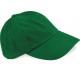 Gorra de perfil bajo de algodón grueso peinado - 6 paneles Ref.TTB57-BOSQUE VERDE 