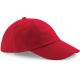 Gorra de perfil bajo algodón drill grueso - 6 paneles Ref.TTB58-ROJO CLASICO 