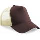 Gorra americana de 5 paneles Ref.TTB640-CHOCOLATE/CARAMELO 