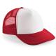 Gorra americana vintage 100% poliéster Ref.TTB645-ROJO/BLANCO CLASICO 