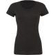 Camiseta Triblend con cuello redondo para mujer Ref.TTBE8413-TRIBLEND NEGRO DE CARBON