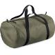 Bolsa cilíndrica plegable Ref.TTBG150-VERDE OLIVA/NEGRO 