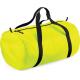 Bolsa cilíndrica plegable Ref.TTBG150-AMARILLO FLUORESCENTE/NEGRO 