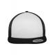 Gorra classic trucker con cinta Buckram Ref.TTFL6006W-BLANCO NEGRO 