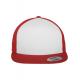 Gorra classic trucker con cinta Buckram Ref.TTFL6006W-ROJO BLANCO 